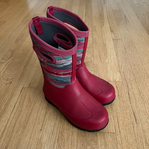Bogs Kid's Neoclassic Red Sunset Waterproof Winter Boots Youth Size 5 - Picture 1 of 10